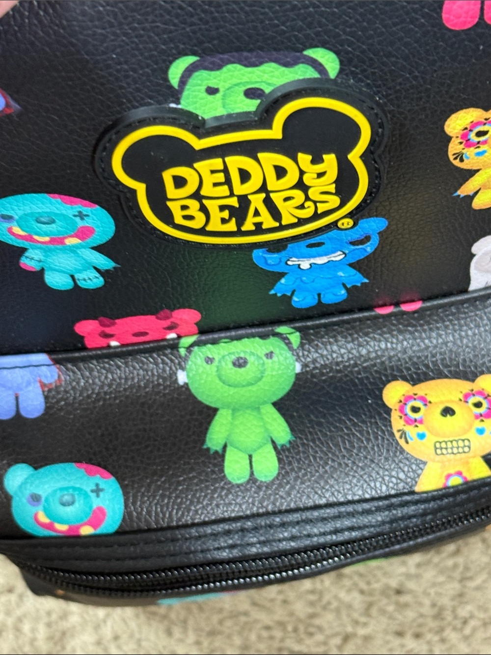 Clair’s Deddy Bears Black Rainbow Bears Mini Backpack SKU1510 - Picture 11 of 11